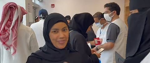 استقبال حجاج البحرين على جسر الملك فهد